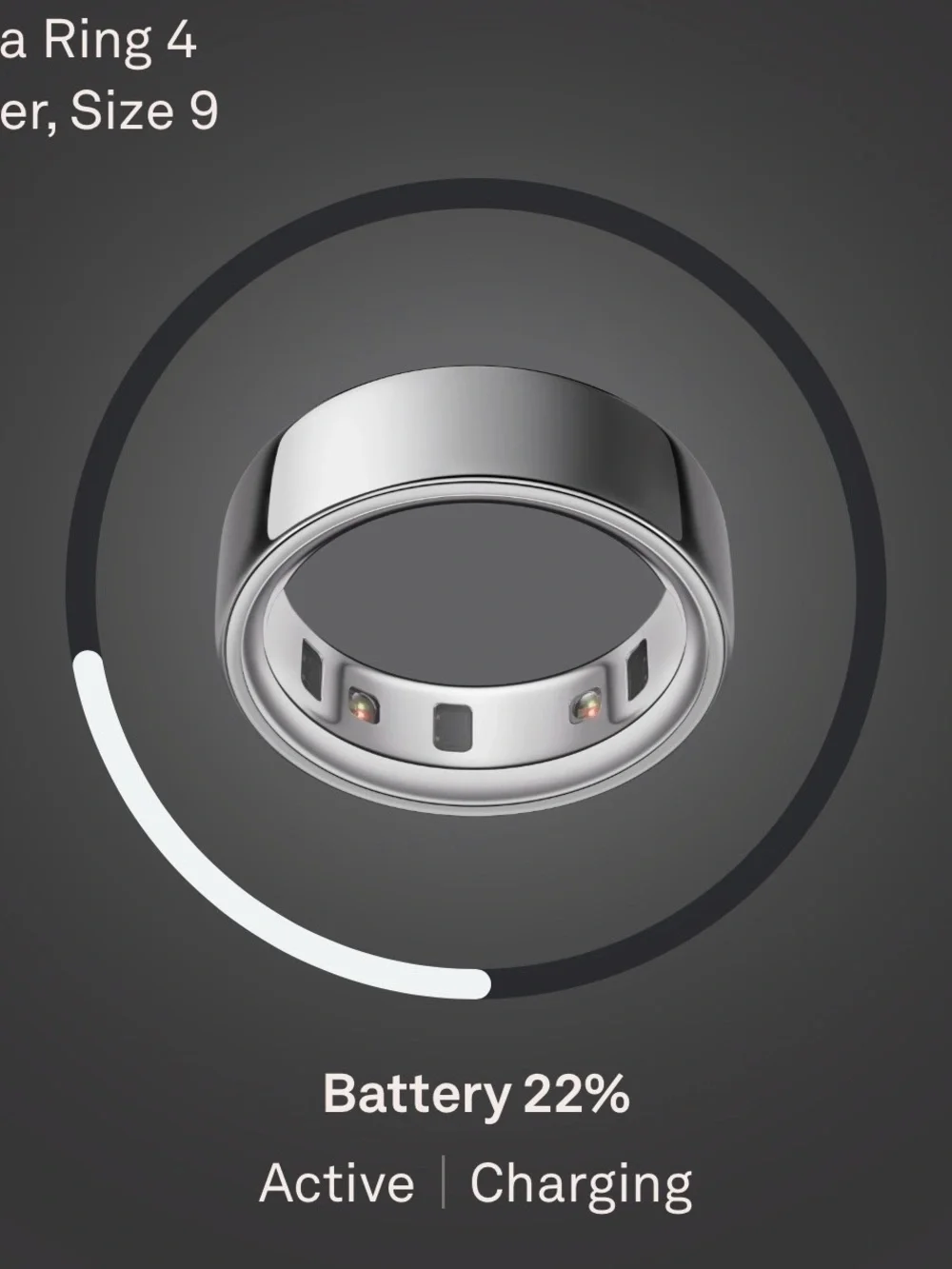 Oura Silver Smart Ring with Soft Pink Accents